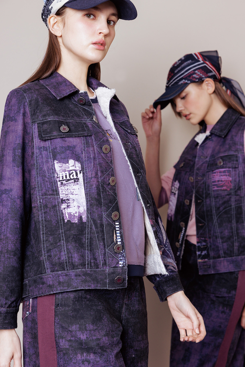 多層次印花工藝外套