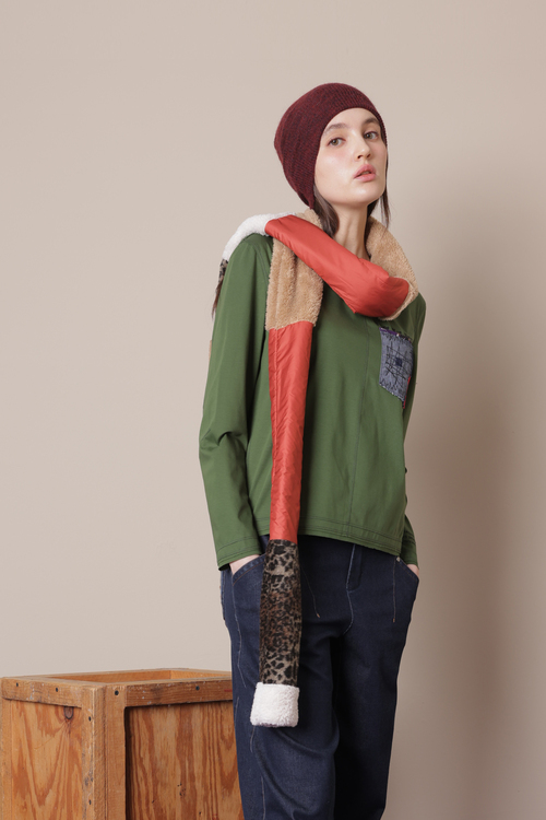 工藝拼貼口袋T恤