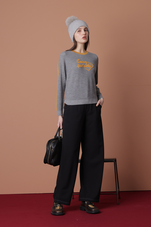 肌理組織針織上衣