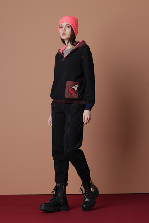 柔軟親膚內刷毛休閒褲