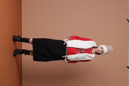 刺繡彈力牛仔裙