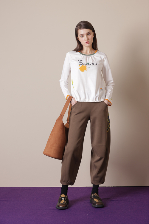 標誌趣味潑墨T恤