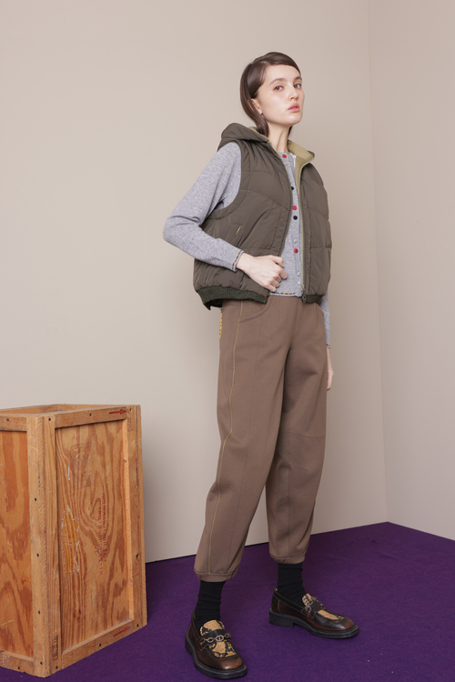 時尚寬鬆蘿蔔褲