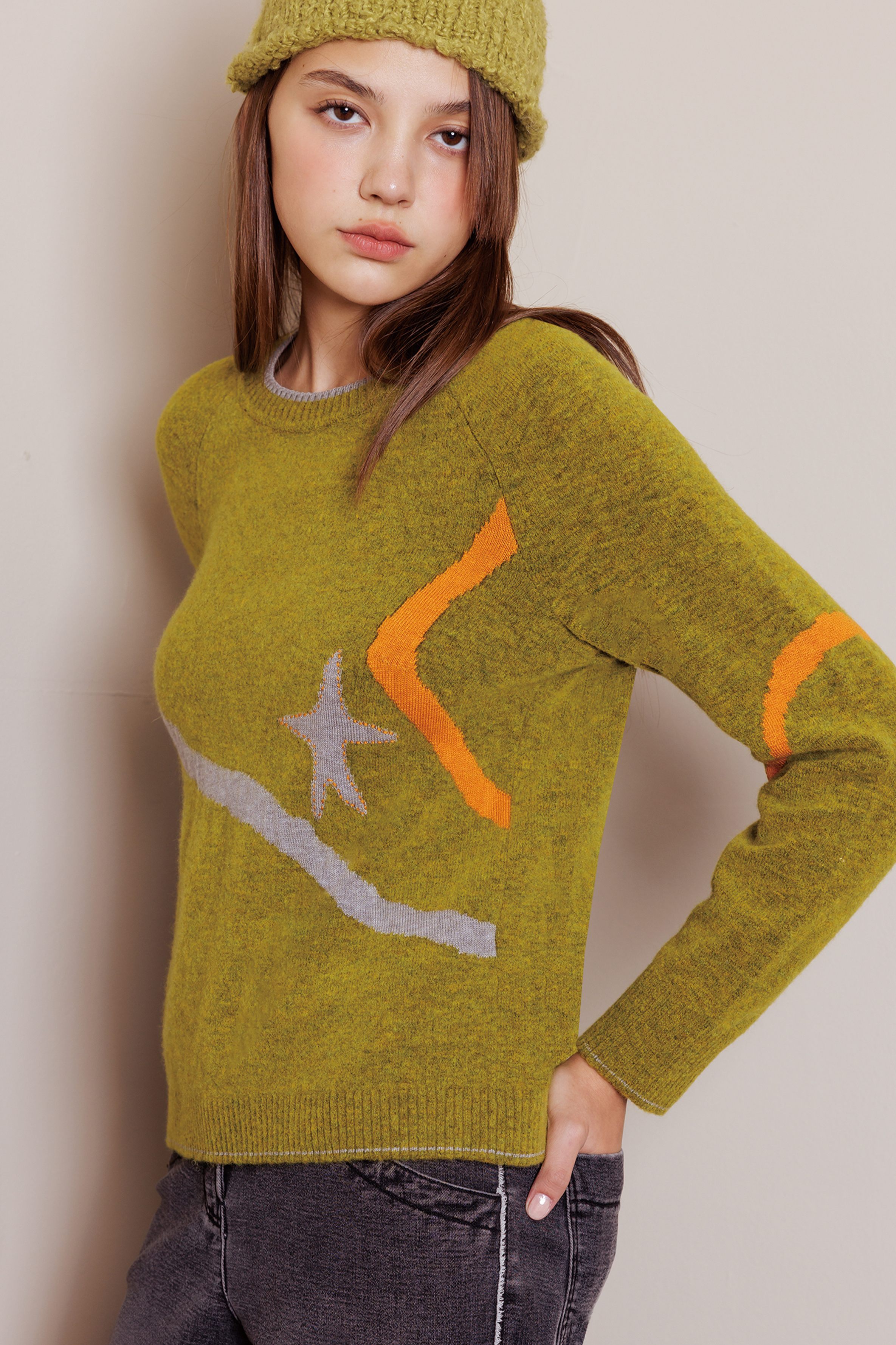 流光星影義大利紗針織上衣